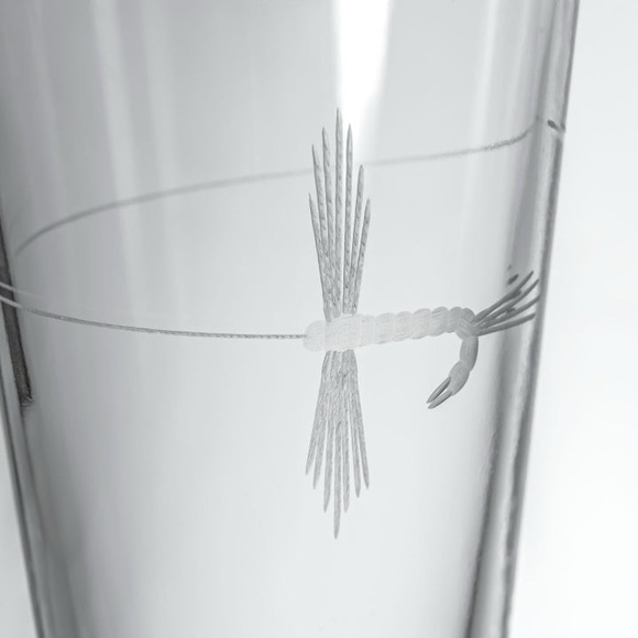 Fly Fishing Pint Glasses (Set of 4) - Picture 3 of 4